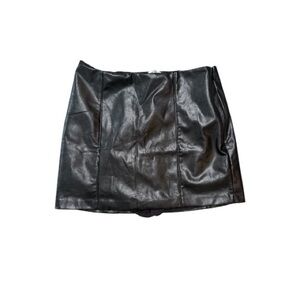 Abercrombie & Fitch Shiny Black Mini Skirt